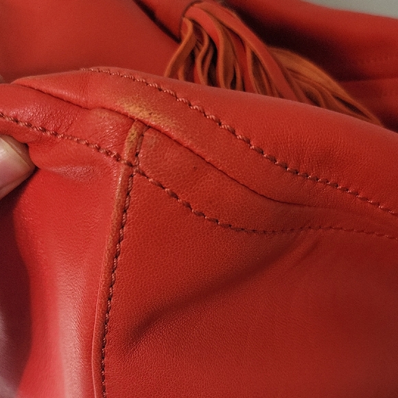 J. Crew Red Leather Crossbody Bag - Picture 5 of 6